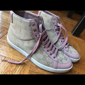 Gucci High Top GG Canvas Seakers